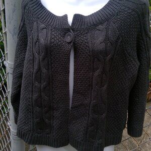 Sonoma Cable Knit Sweater Gray Size L New with Tag
